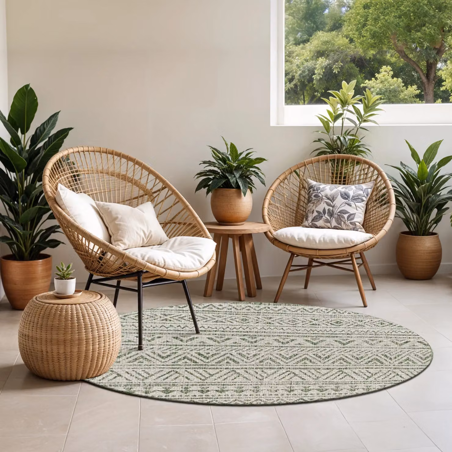 Livabliss Aegean-Global Boho In- & Outdoor Rug in Green, Yellow, Pink and Brown, W: 160 cm, L: 230 cm – 3