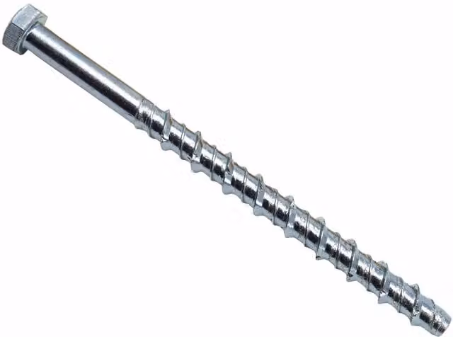 Masonmate Hex Galvanised Concrete Screwbolt in Silver