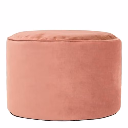 icon Milano Round Velvet Pouffe in Pink, W/D/H: 55 x 55 x 35 cm – 2
