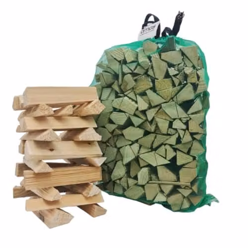 AMOS Kiln Dried Kindling Wood, 1 Net Bag – 1