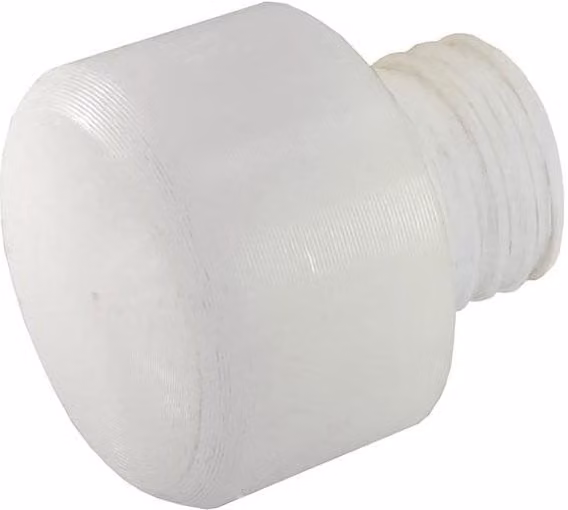 Faithfull White Nylon Hammer Replacement Face, 32 mm