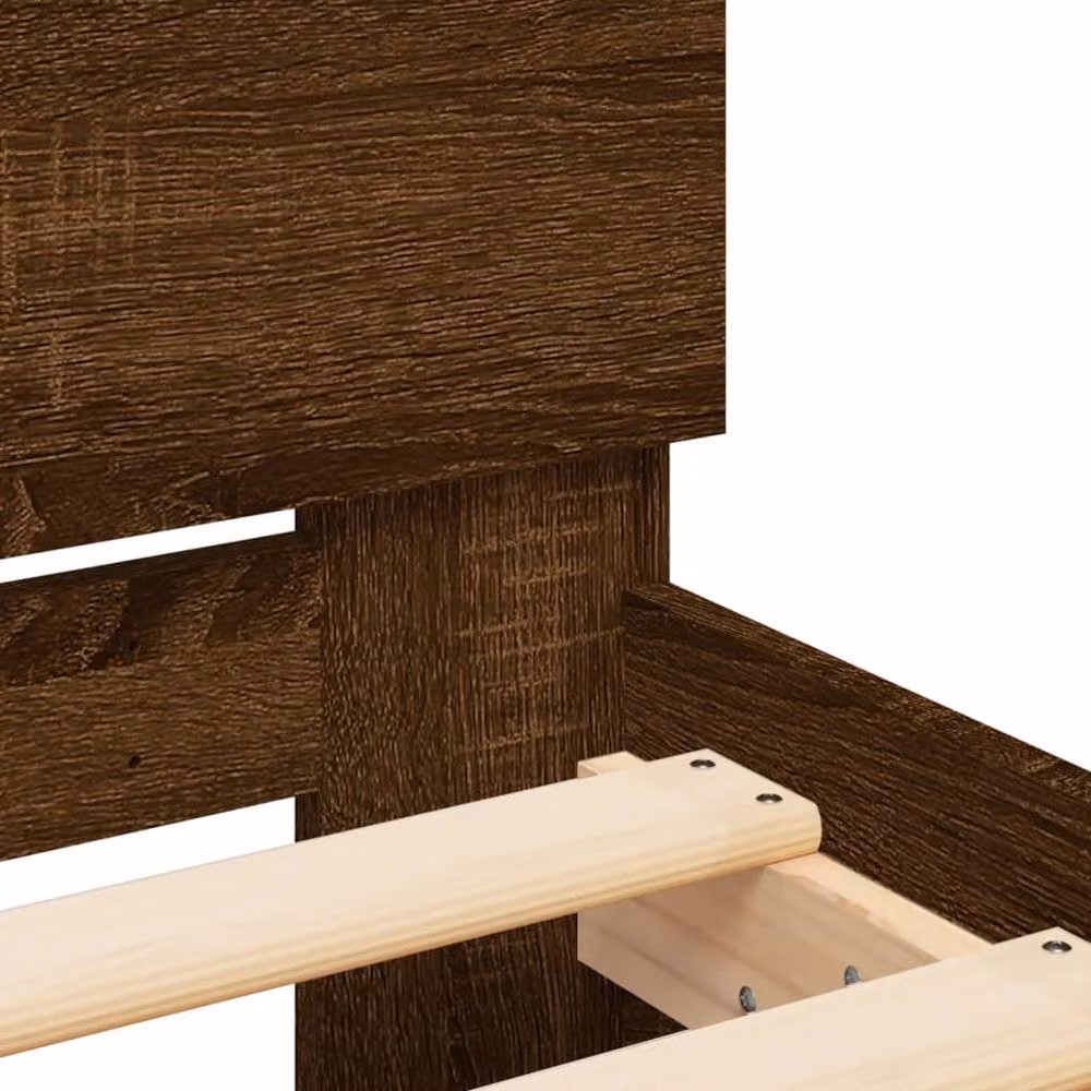 Berkfield Home Small Double Bed Frame in Brown Oak – 5