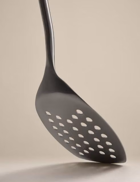 M&S X Tom Kerridge Stainless Steel Slotted Turner in Silver and Black