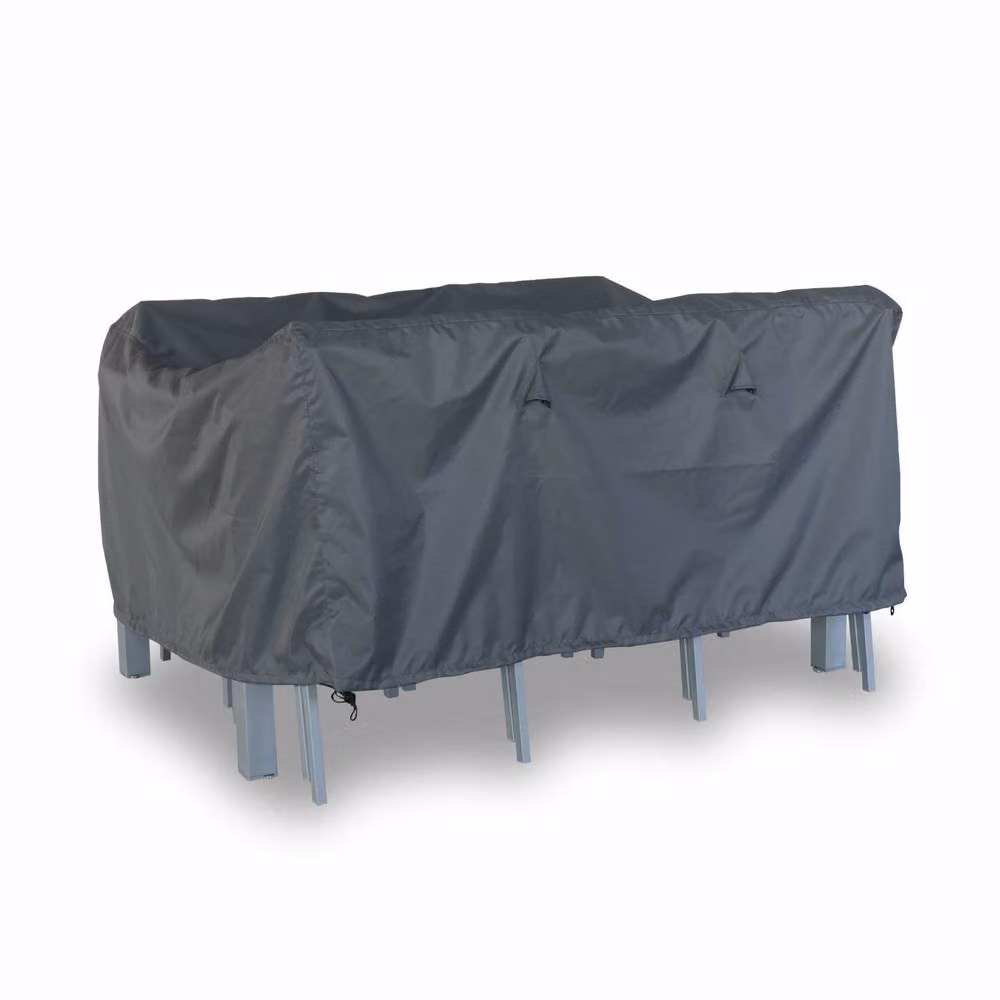 sweeek Water-Repellent Polyester Garden Table Protective Cover in Dark Grey for Capua 150, Chicago 210 and Orlando Models – 2