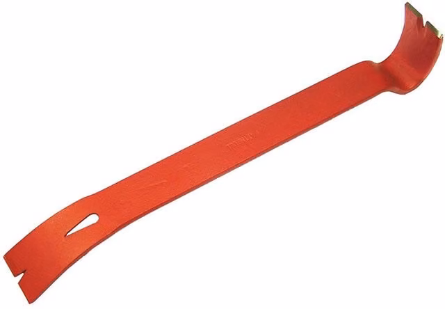 Faithful Red Stainless Steel Utility Pry Bar, 15 inch