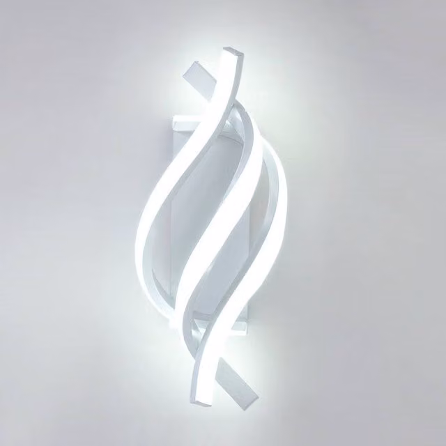 Pheashine Modern LED Wall Light Sconce, 22W, White, 6500K Cool White