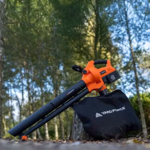 Yard Force LB C20C 40V Cordless 3-in-1 Leaf Blower and Vacuum in Black and Orange with 45L Collection Bag and 2 x 4.0Ah Batteries – 2