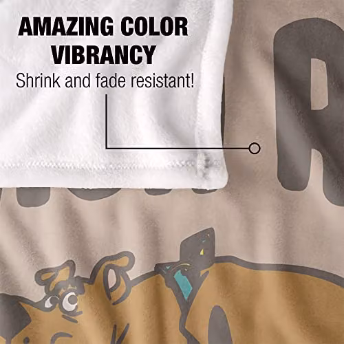 LOGOVISION Scooby Doo Super Soft Microfibre Fleece Throw Blanket, Multicolour, W/D/H: 152 x 127 cm – 3