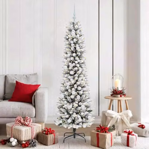 vidaXL Artificial White Christmas Tree, Height: 180 cm – 2
