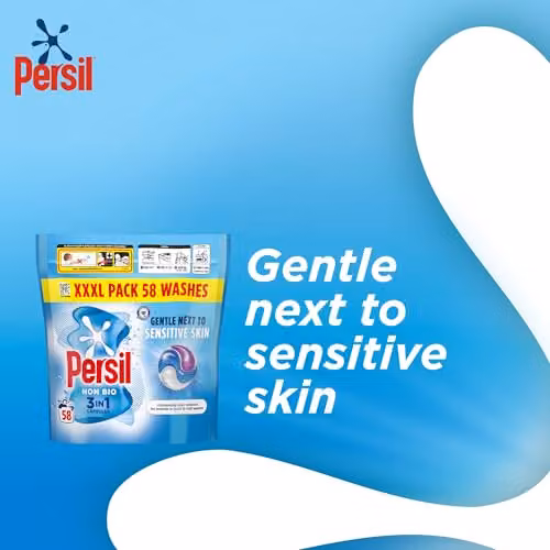 Persil Non Bio 3 in 1 Laundry Capsules for Sensitive Skin, 58 Washes, Pack of 3 – 2