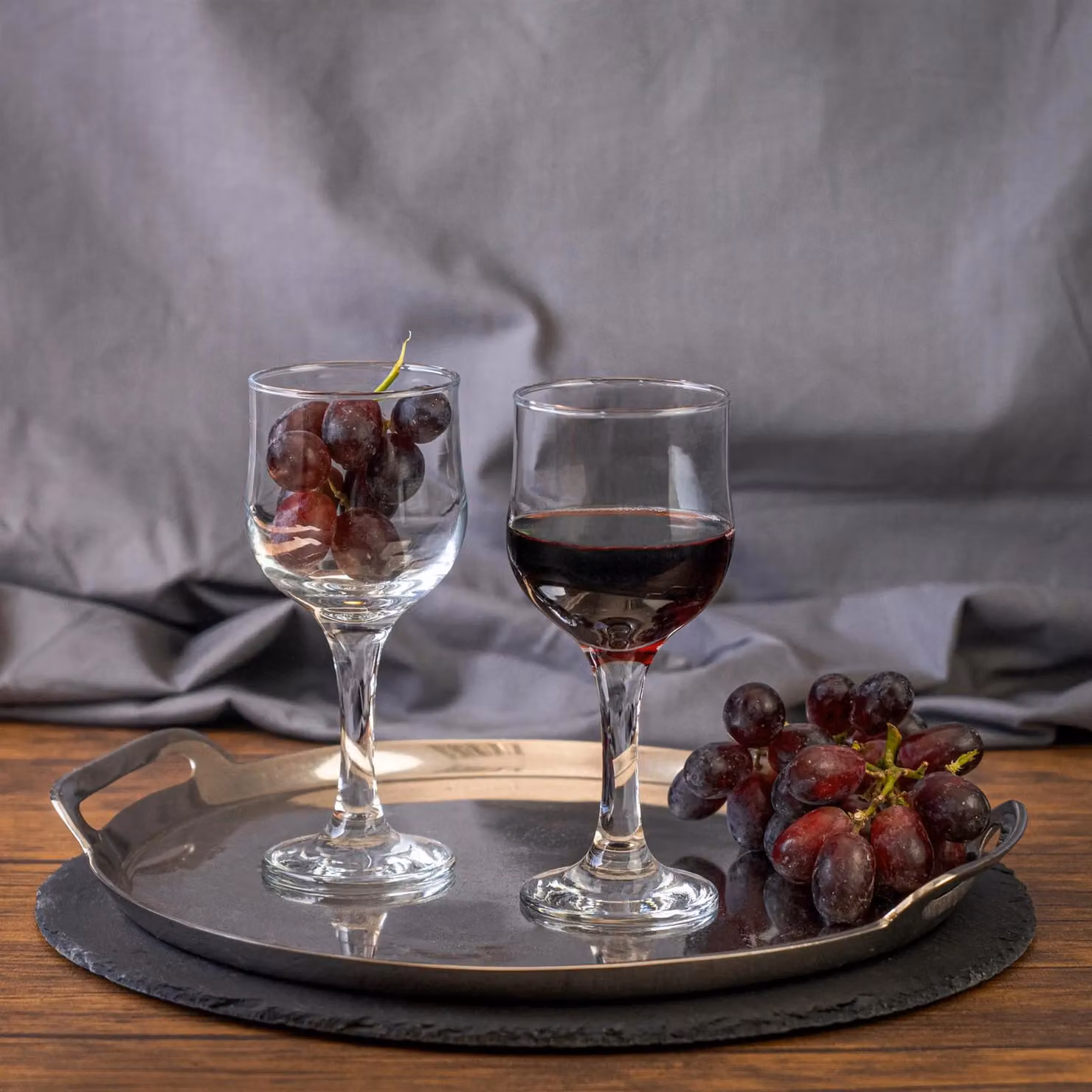 LAV Nevakar Transparent Wine Glasses, 240 ml, Pack of 6 – 3