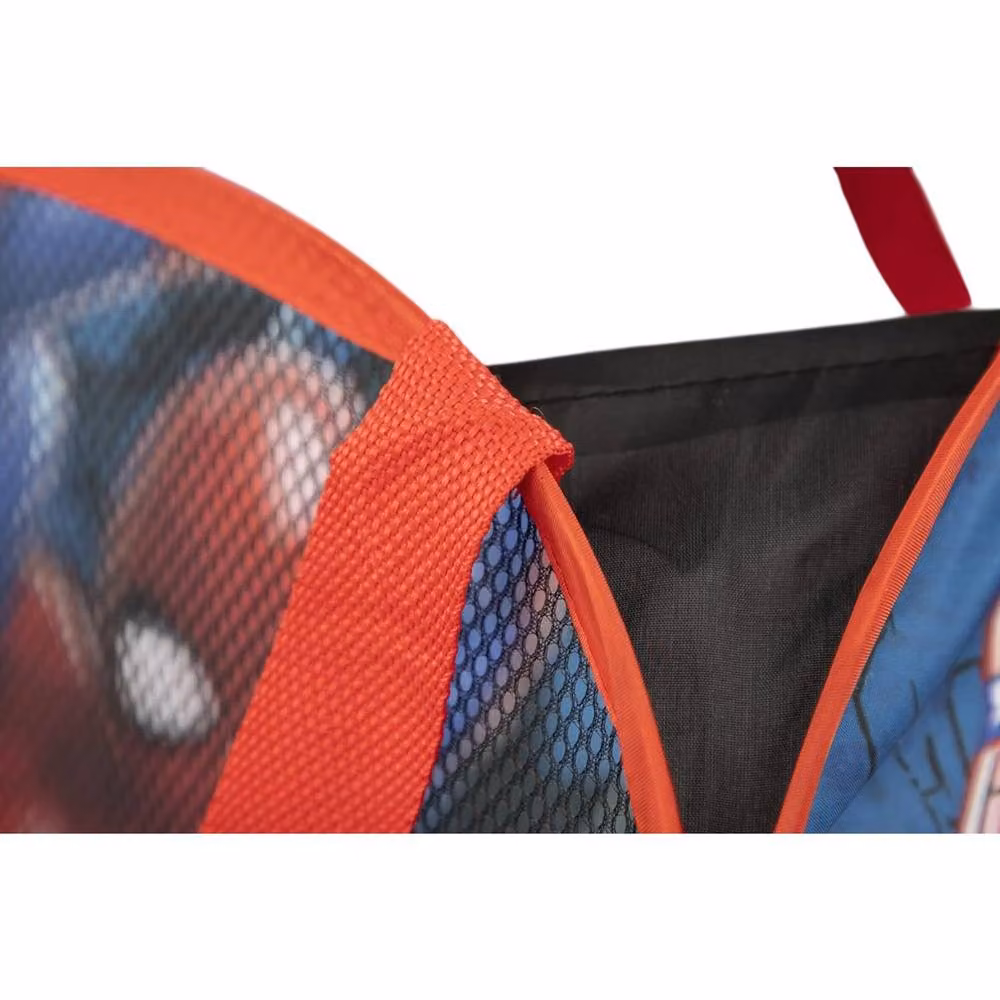 Spider-Man 80L Collapsible Fabric Laundry Bin with Handles in Red – 4