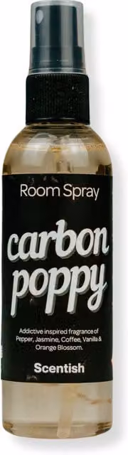 Scentish Carbon Poppy Room Spray, 100ml, Clear