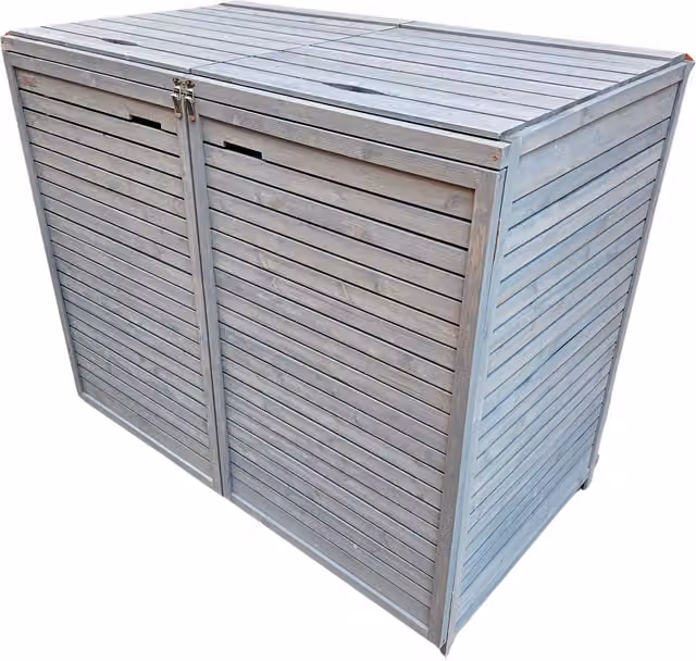 Samuel Alexander Modern Grey Wooden Bin Store Unit