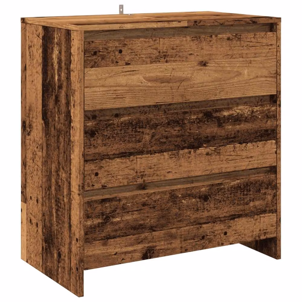 Berkfield Home Rustic Old Wood Sideboard in Brown, Engineered Wood, W/D/H: 70 x 41 x 75 cm – 3
