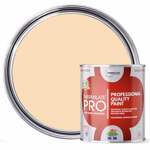Thermilate Technologies PRO FLEX All-in-One Multi-Surface Paint and Primer, Matchstick Beige, Matt, 1L – 1