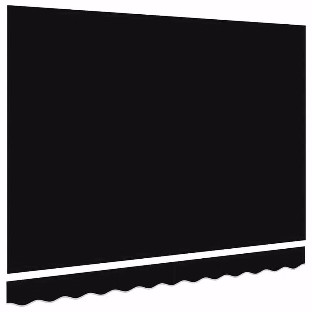 Berkfield Home Black Polyester Awning Replacement Fabric for 3 x 2.5 m Frame – 4