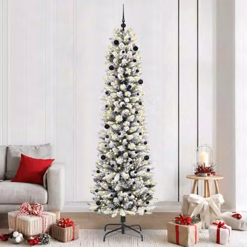 vidaXL Artificial White Christmas Tree, Height: 240 cm – 2