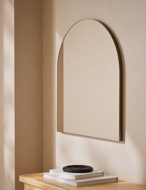 M&S Milan Arch Wall Mirror in Gold and Black