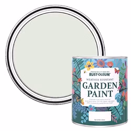 Rust-Oleum Green Mould Resistant Garden Paint in Matt Finish, Sage Mist, 750ml – 1