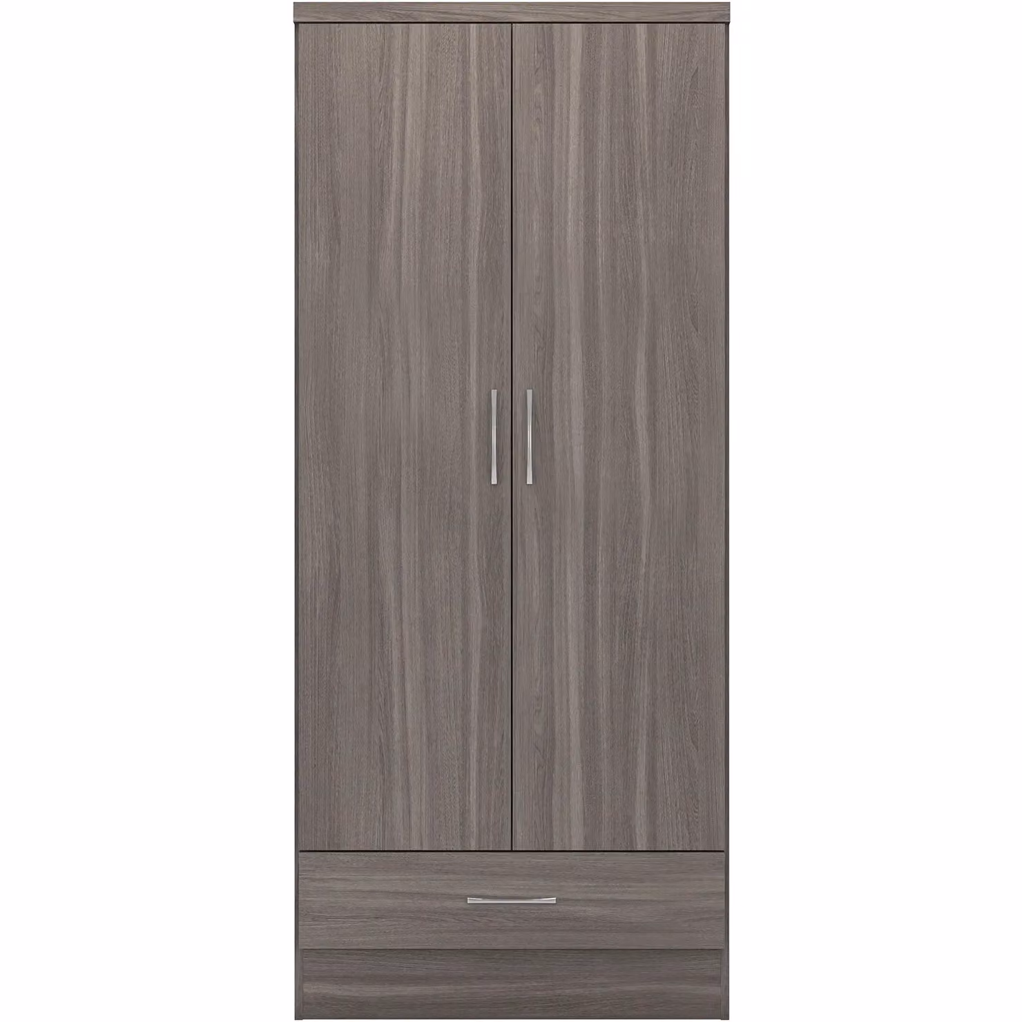 Seconique Nevada 2 Door 1 Drawer Wardrobe in Black – 5