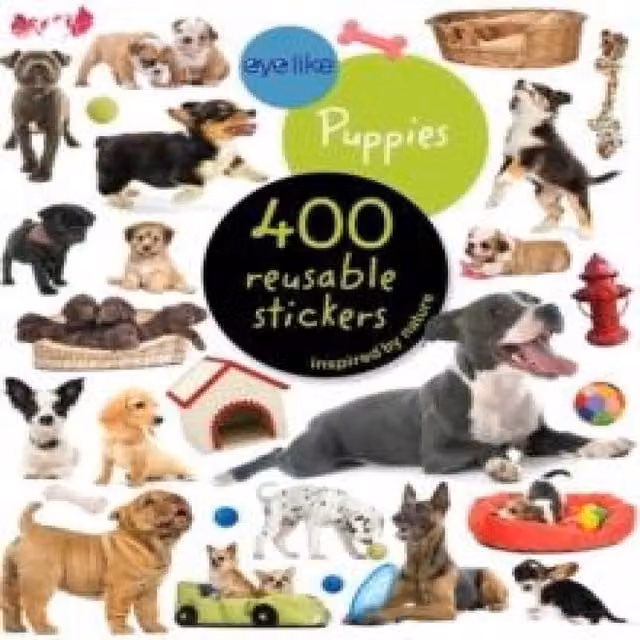 Workman Publishing Eyelike Stickers: Puppies Paperback Book, Multicolour