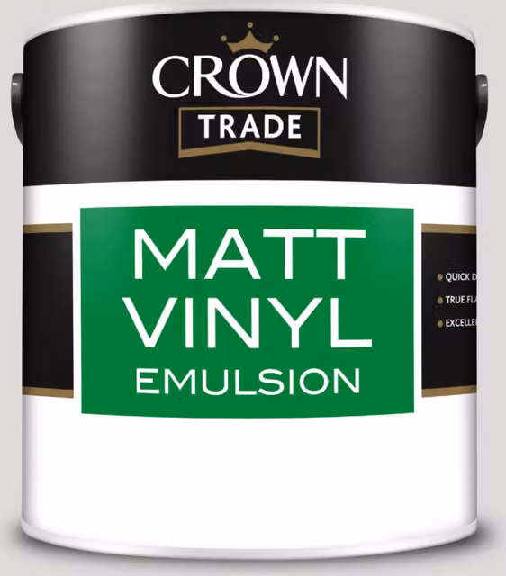 Crown Trade Spotlight Matt Vinyl Dispersion Paint, Multicolour, 2.5l