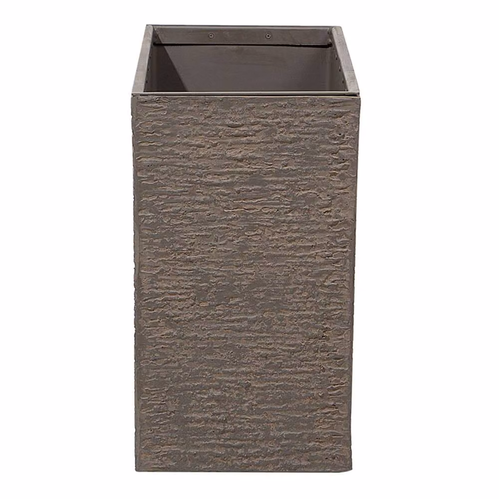 Wyld and Coco Brown Stone Rectangular Fibre Clay Planter W: 70 cm, D: 50 cm, H: 29 cm – 4