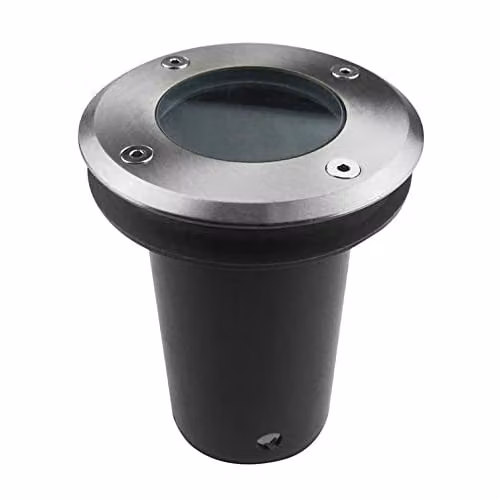 Netlighting Ringo 1 Light Recessed Outdoor Ground Light in Grey Stainless Steel IP67