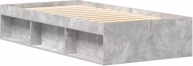 Berkfield Home Modern Small Single Bed Frame in Concrete Grey