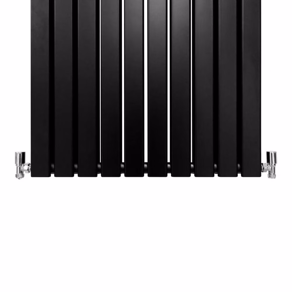 Monstershop Designer Flat Panel Steel Radiator in Black, W: 160 cm, H: 70 cm – 4