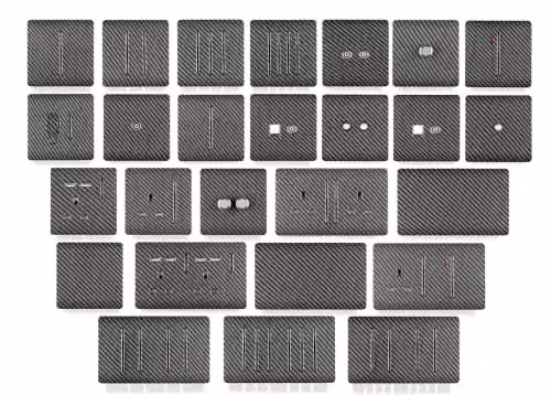 Trendi Switch Modern Flush Socket in Black and Silver – 5
