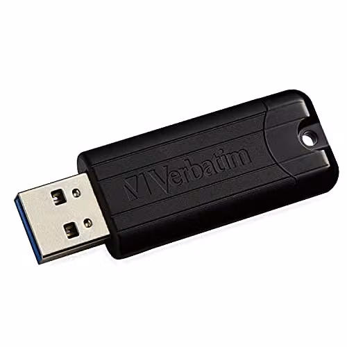 Verbatim 128GB USB 3.0 Flash Drive in Black Pinstripe