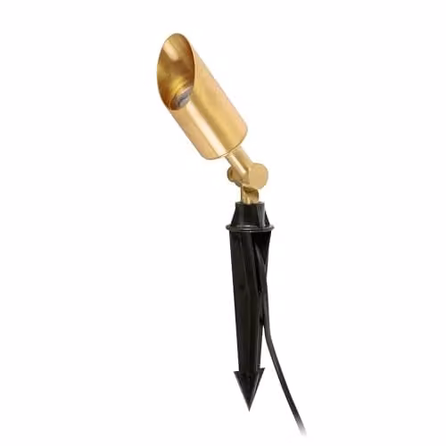 Netlighting Andy Outdoor Ground Spike Lamp in Gold, IP65, GU10, Adjustable