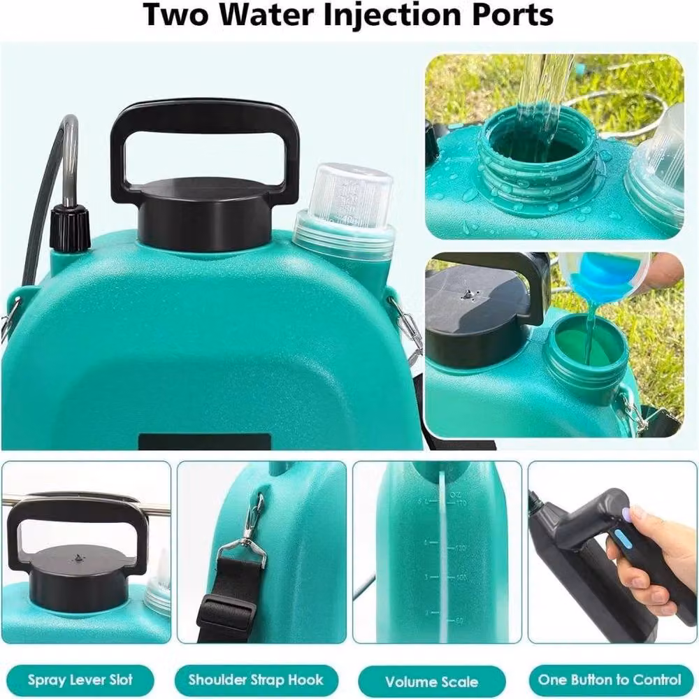 KORVIXA USB Rechargeable Portable Garden Sprayer in Green – 3