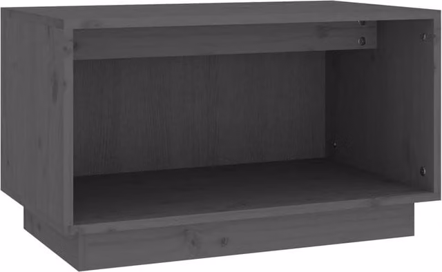 Berkfield Home Grey Rustic Solid Wood Pine TV Cabinet W/D/H: 60 x 35 x 35 cm – 1