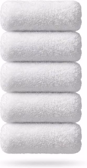 Bedsland 5 Pack White Lint-Free Emulsion Mini Roller Refill Sleeves for Water-Based Paint, Diameter: 10.16 cm
