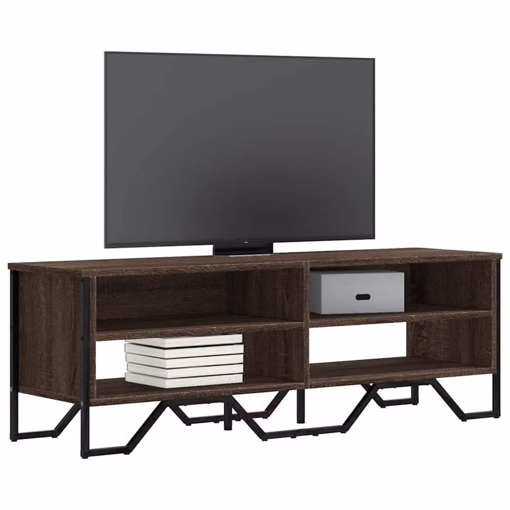 Berkfield Home Brown Oak TV Cabinet W/D/H: 122 x 34 x 41 cm – 2