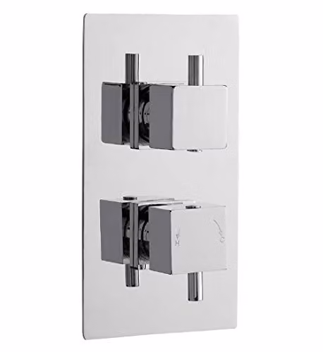 Ultra JTY302 Twin Valve Volt Thermostatic Shower Mixer with Diverter in Chrome