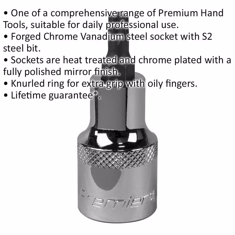 Loops T30 TRX Star Socket Bit 1/2 inch Square Drive Silver S2 Steel – 2