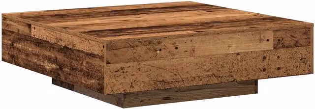 Berkfield Home Rustic Square Coffee Table in Brown, W/D/H: 100 x 100 x 31 cm – 1