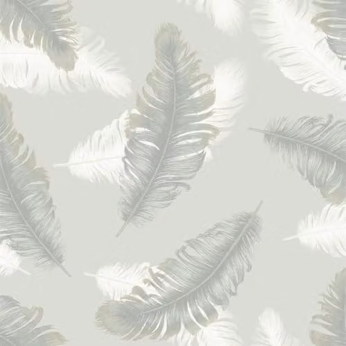 Belgravia Decor 3D Effect Feather Wallpaper in Sage Green