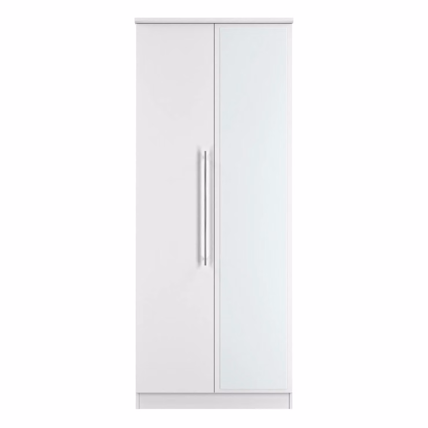 2 U Carlton Large 2 Door Mirrored Wardrobe in White, Ready Assembled – 2
