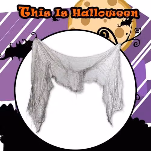 VFM e-Store Grey Creepy Halloween Tablecloth for Party Accessories – 6