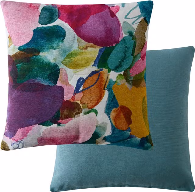 Bluebellgray Archie Multicolour Graphic Square Filled Cushion, W/D/H: 45 x 45 x 45 cm