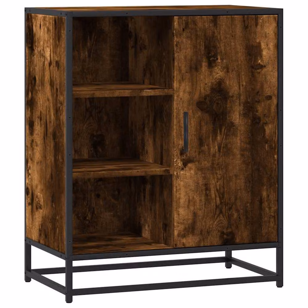 Berkfield Home Smoked Oak Sideboard in Brown, W/D/H: 62 x 35 x 76 cm – 3
