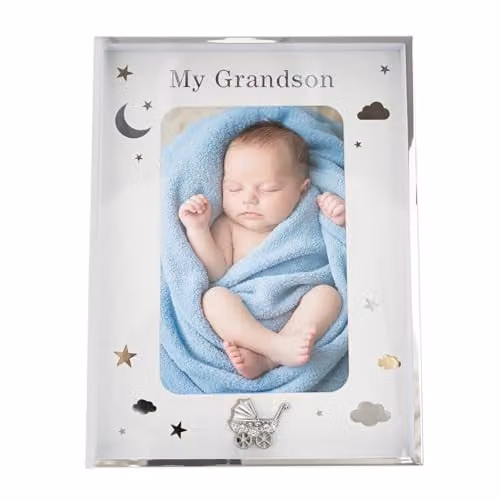 Happy Homewares Modern Rectangular Single Metal and Glass Picture Frame in Silver, Gold and Black, 10 x 15 cm – 1
