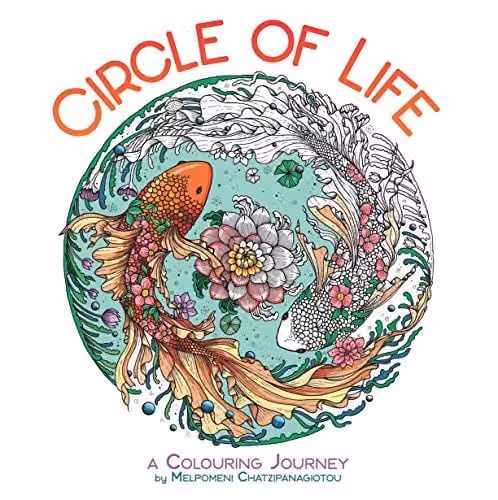 LOM ART Circle of Life: A Colouring Journey Adult Colouring Book, Multicolour
