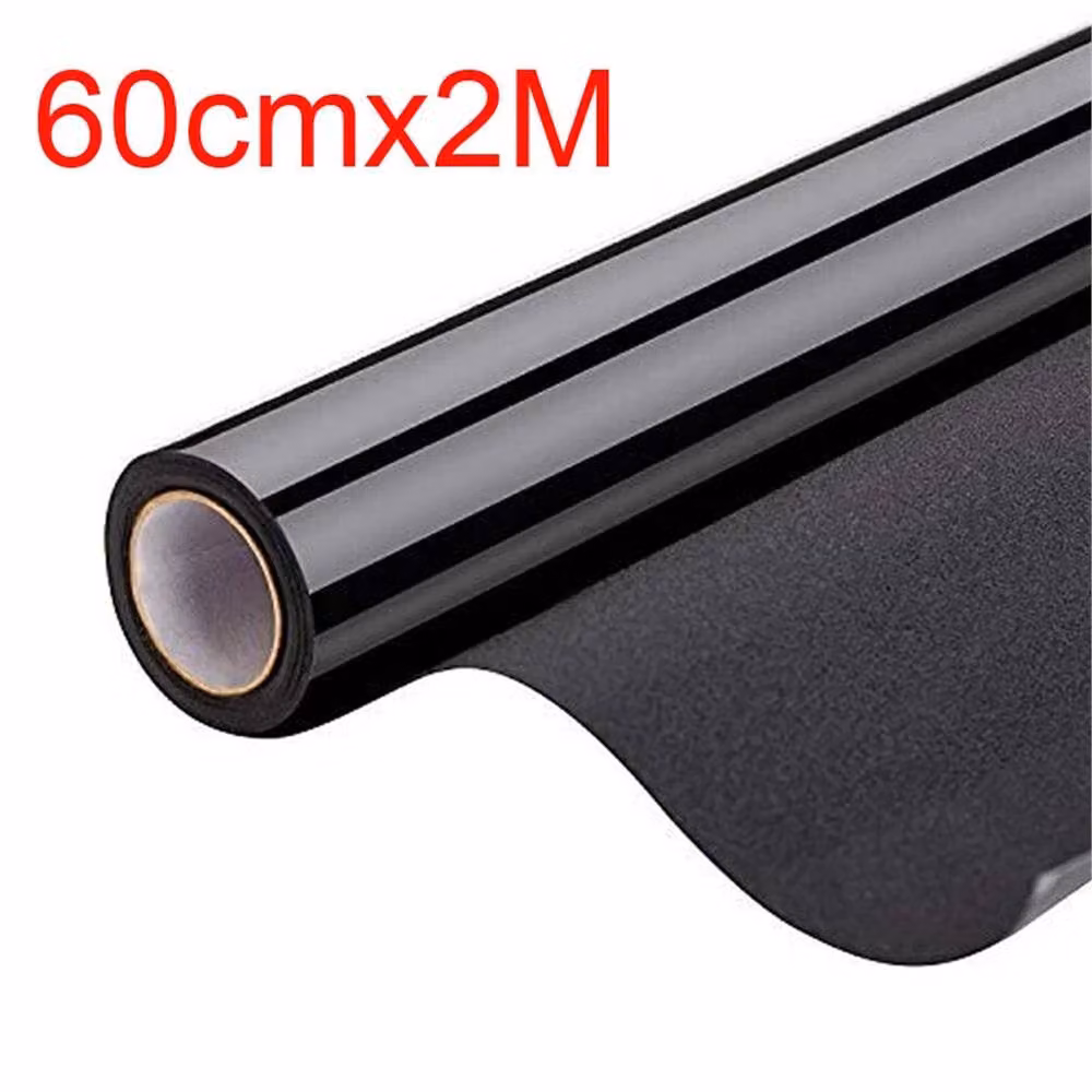 VOGREX Black Self-Adhesive Window Film for Total Privacy and Light Blocking – 2