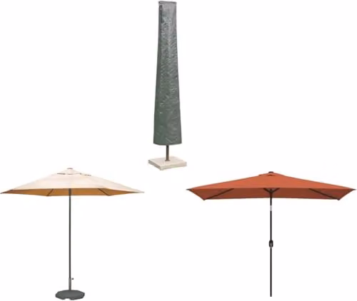 Home Source Duracover Waterproof Parasol Cover in Grey, 160 cm